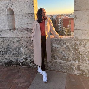 Like New H&M straight coat size XS fits XS and S